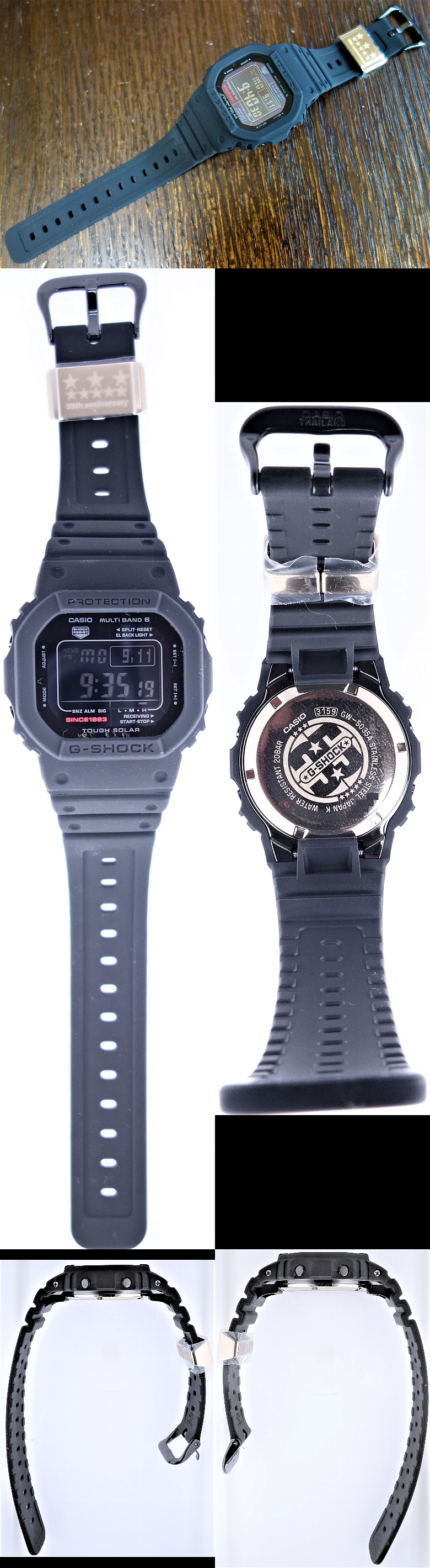 カシオ・G-SHOCK 35周年記念 ビッグバンブラック GW-5035A-1JRの写真